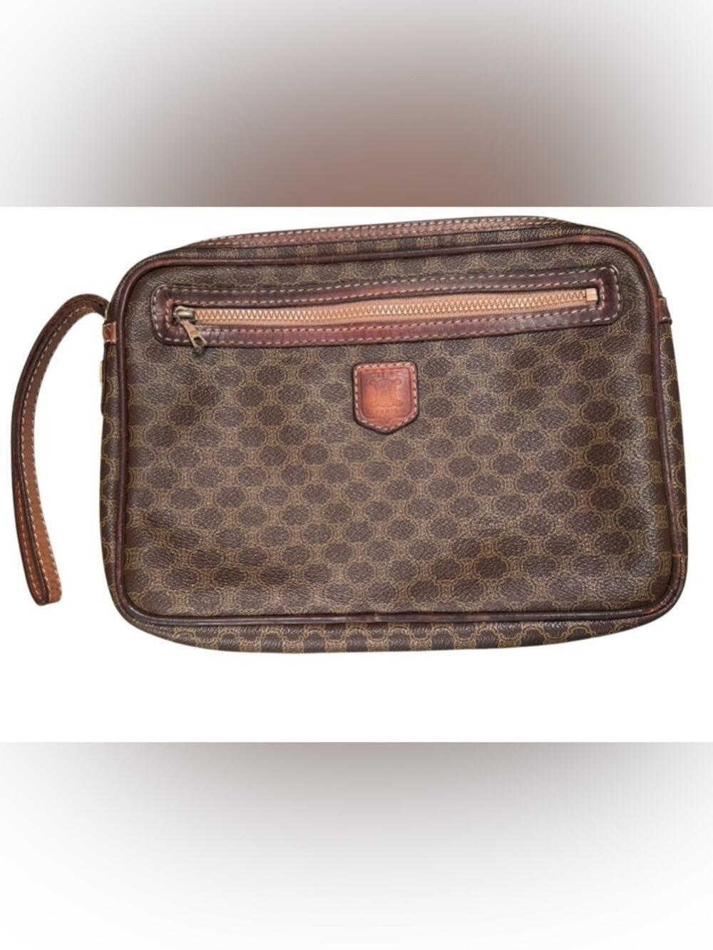 Celine Macadam Wristlet Pouch